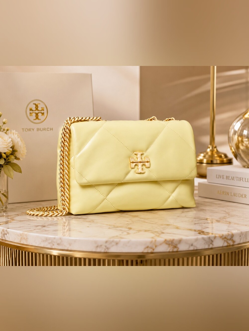 Tory Burch Small Kira Diamond Quilt Shoulder Bag